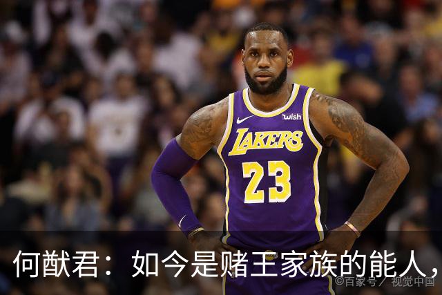 何猷君：如今是赌王家族的能人，能做到把四房聚齐，这么说他本人还是有这个能耐的